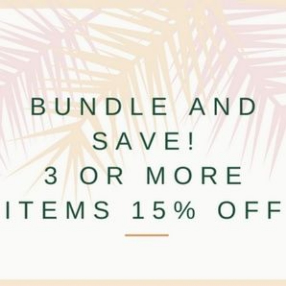 15%🛍 BUNDLE DISCOUNT🛍
